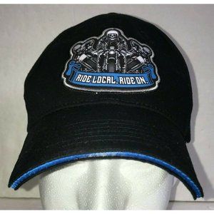 Ride Local Ride‎ On Hat Biker Embroidered Baseball Cap Motorcycle Allstate